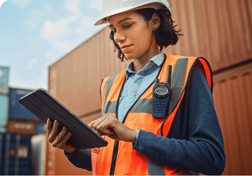 shipping container inspection officer