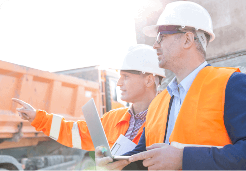 Workmen with a feed in tariff.